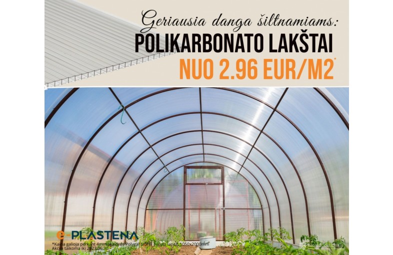 4MM. KANALINIS POLIKARBONATAS gera kaina !