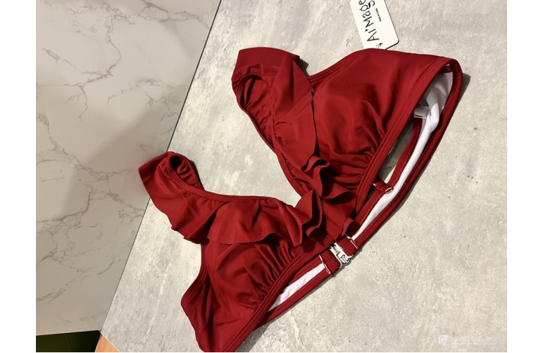 Bordo spalvos maudymukas XL