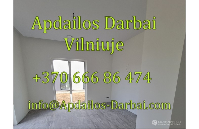 Apdailos darbai Villniuje be tarpininkų - Apd