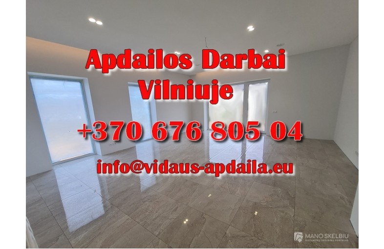 Apdailos darbai Vilniuje - Vidaus-apdaila.eu