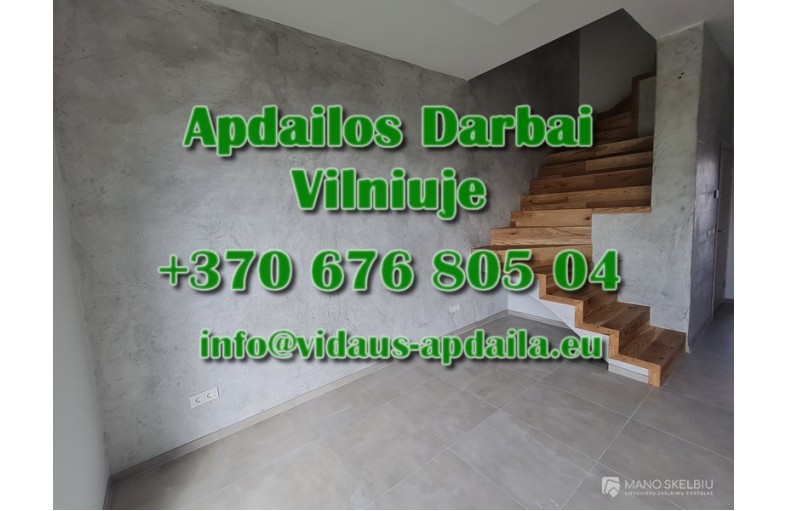 Apdailos darbai Vilniuje - Vidaus-apdaila.eu