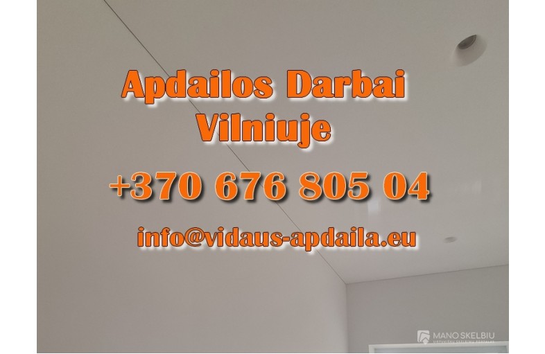 Apdailos darbai Vilniuje - Vidaus-apdaila.eu
