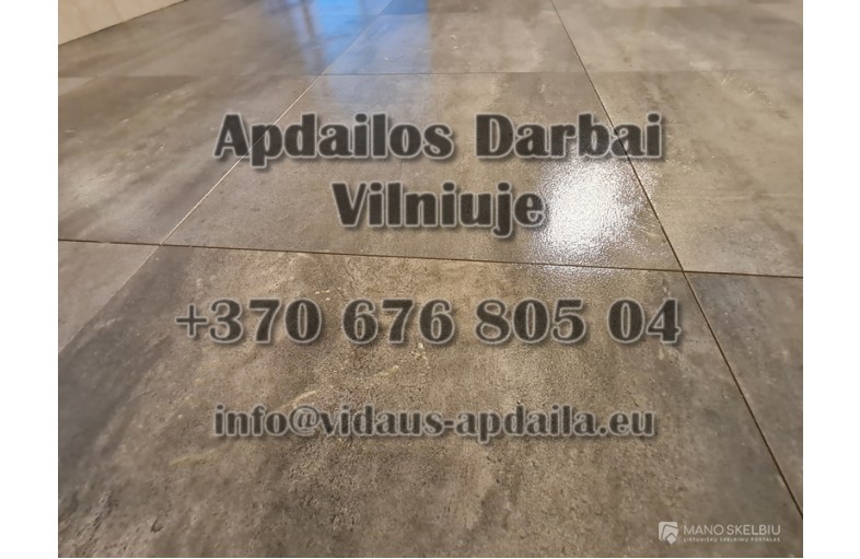 Apdailos darbai Vilniuje - Vidaus-apdaila.eu