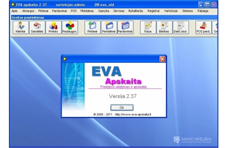 Apskaitos programa EVA-apskaita