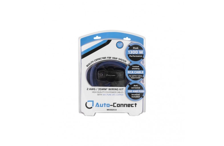 Auto Connect 2 AWG / 35 mm² laidų rinkinys su