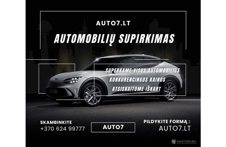 Automobilių supirkimas visoje Lietuvoje