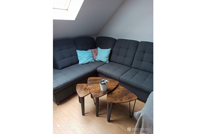 Naujas modernių kavos staliukų rinkinys 3 vnt