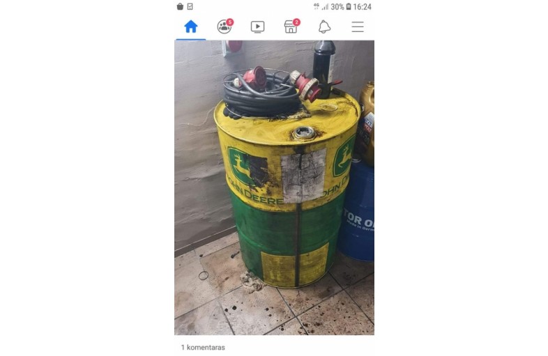 Dovanoju 200ltr panaudoto tepalo