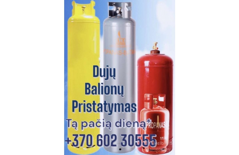 Dujų balionai-pristatymas 
