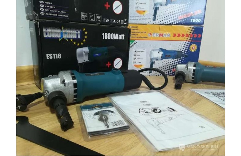 Elektrines skardos kirpimo žirklės Pigiausiai