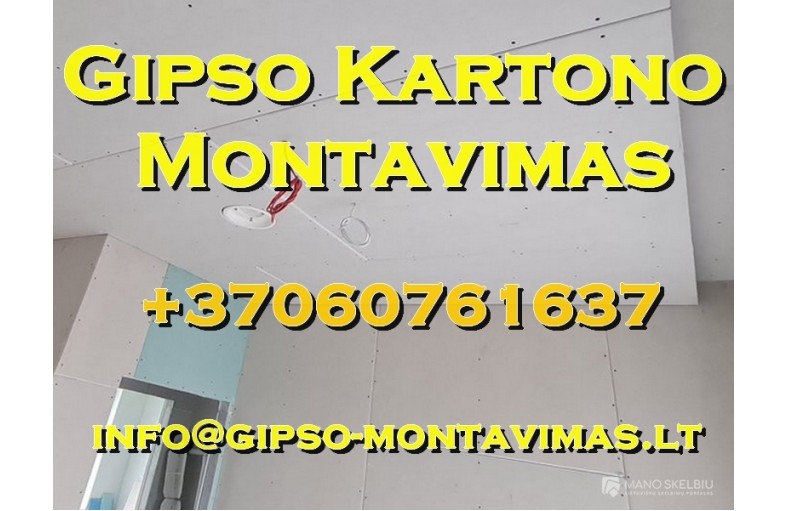 Gipso kartono montavimas - gipso-montavimas.l