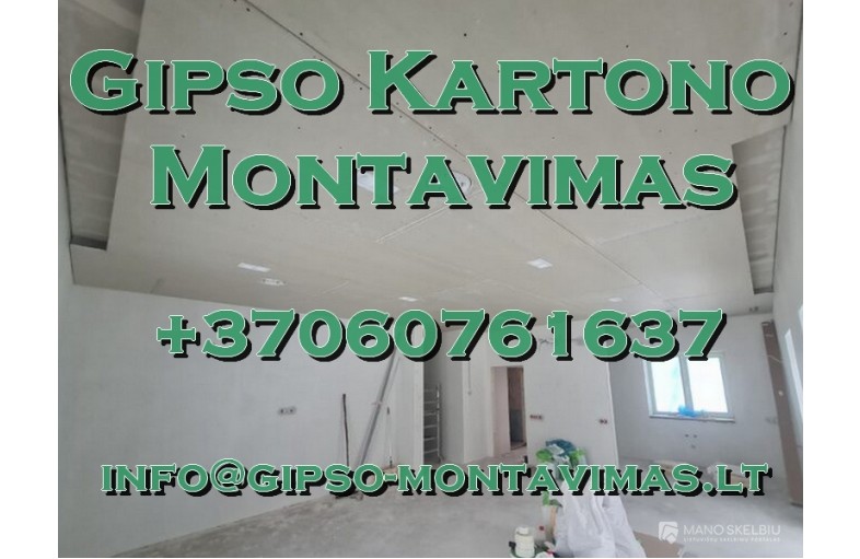 Gipso kartono montavimas - gipso-montavimas.l