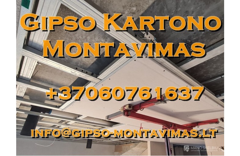 Gipso kartono montavimas - gipso-montavimas.l