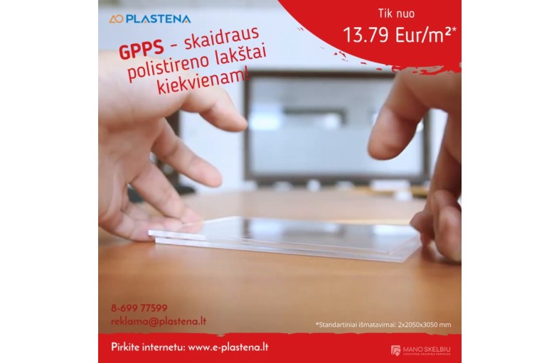 GPPS - Pigus Skaidrus Plastikas Kiekvienam