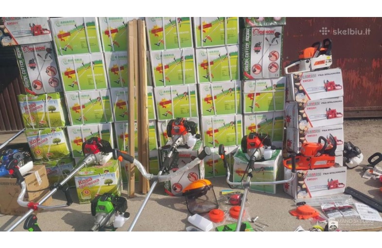 Grandininiai pjūklai trimeriai Erman Stihl ir