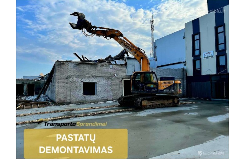 Griovimo- demontavimo darbai Vilniuje ir rajo