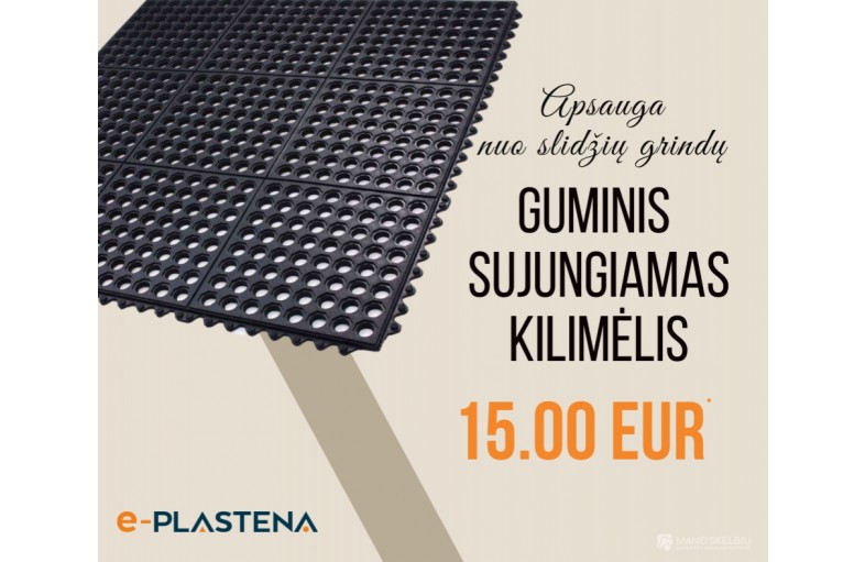 Guminis kilimėlis slidžioms grindims