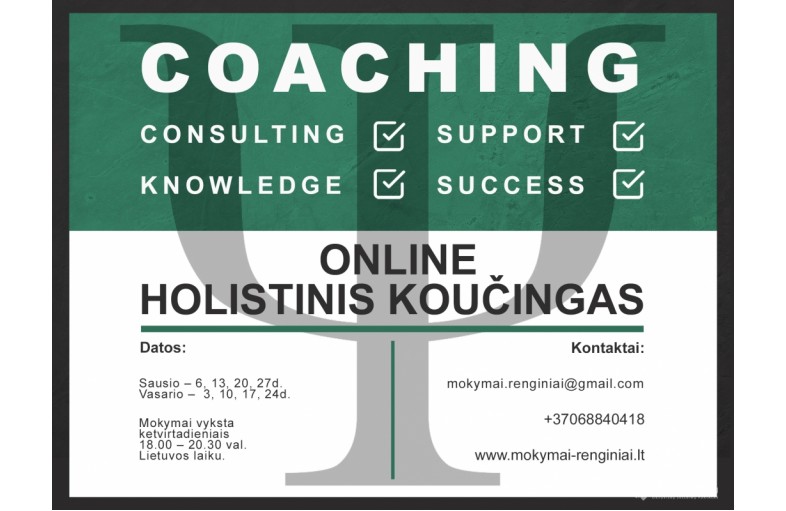 HOLISTINIS KOUČINGAS. Praktinis panaudojimas.