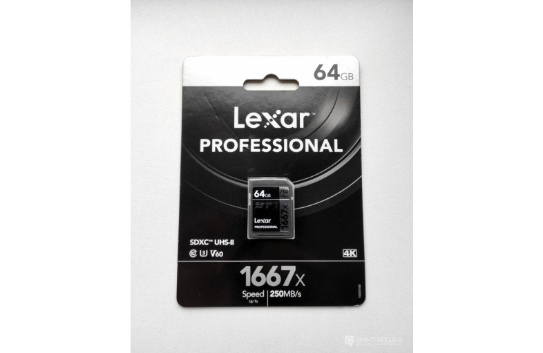 Lexar Professional atminties kortelė SDXC 64G