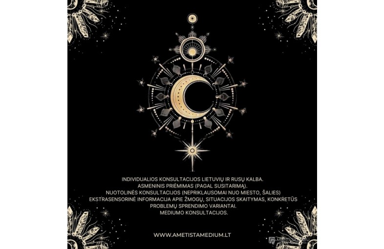 MEDIUMAS-AIŠKIAREGĖ, PARAPSICHOLOGĖ