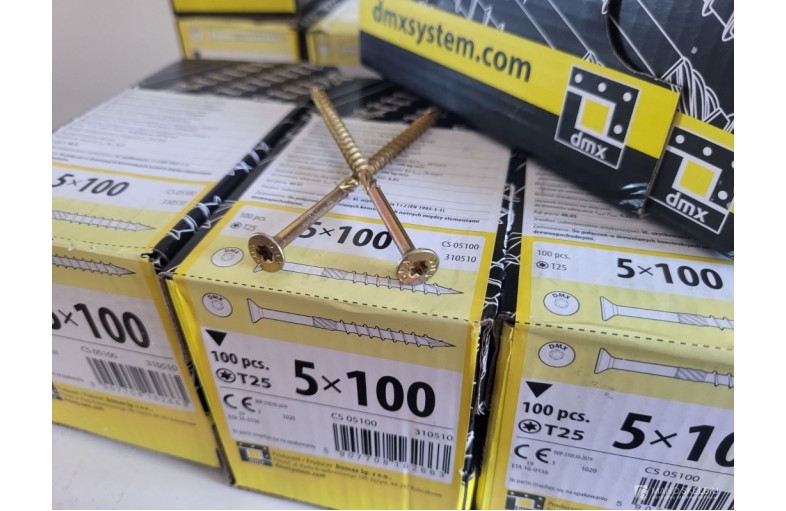 Medsriegiai 5x100 torx ileidziama galva