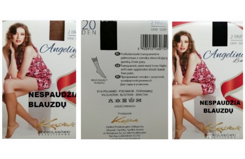 Moteriškos nailoninės kojinės iki kelių