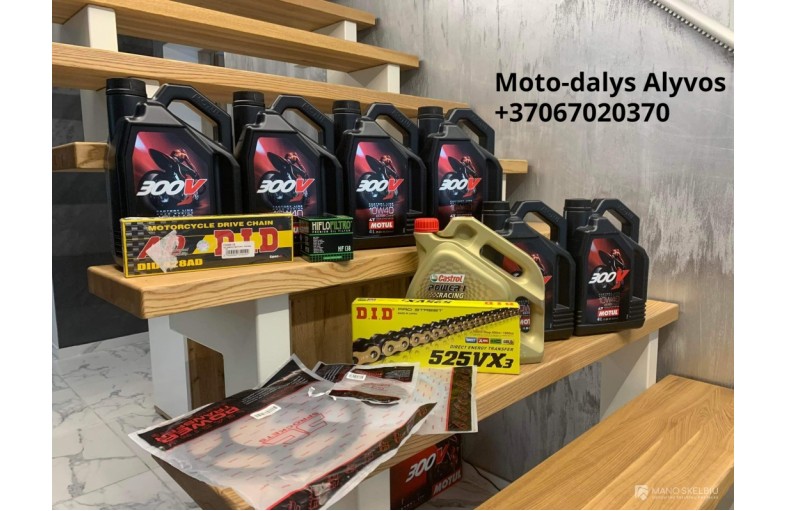 MOTOCIKLŲ IR AUTOMOBILIŲ DALYS, ALYVA, FILTRA
