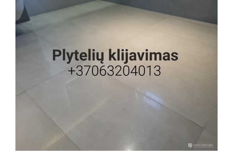 Plytelių klijavimas Vilniuje - plyteliu-klija