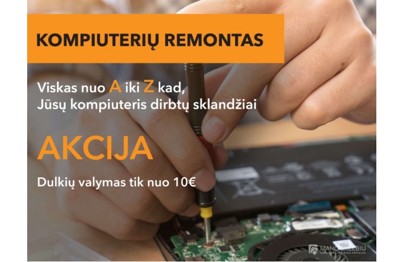 Profesionalus visų kompiuterių remontas