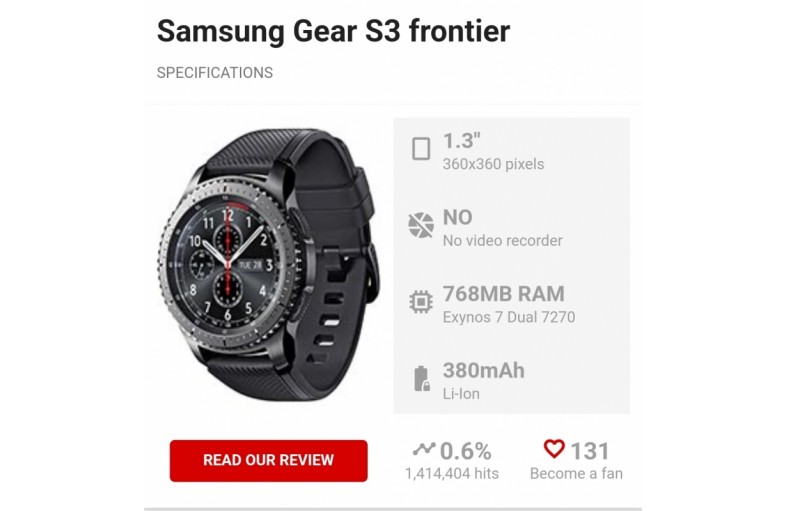 Samsung Gear S3 Frontier smart laikrodziai