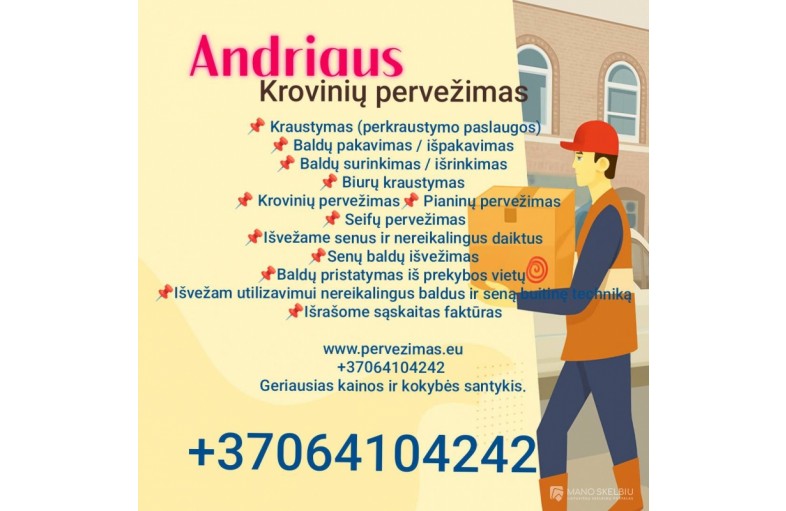 Senų Baldų Išvežimas Šiauliai 064104242