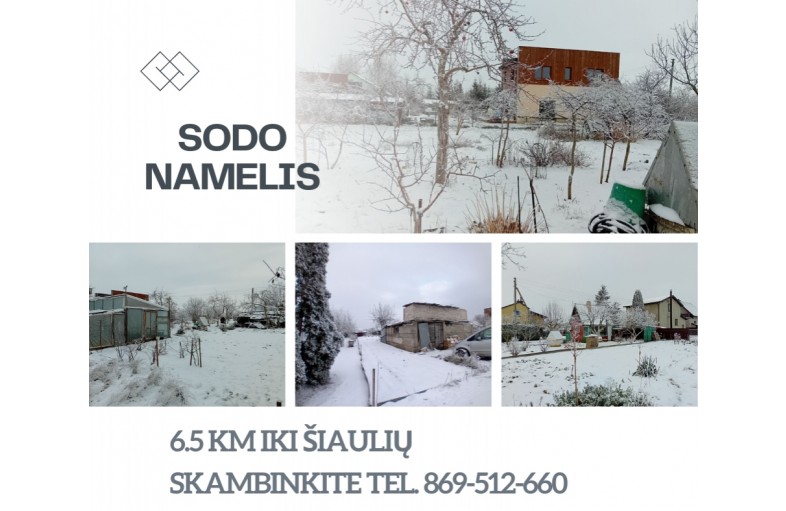 sodas iki Šiaulių 6,5 km