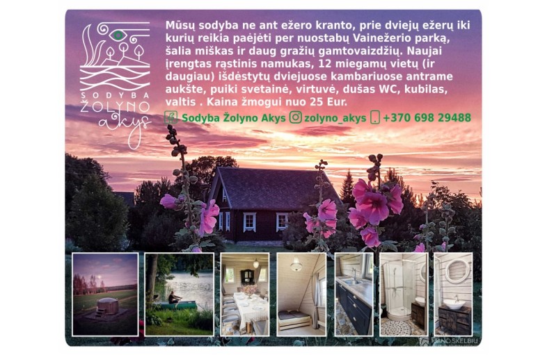 SODYBOS NUOMA , Sodyba Žolyno Akys