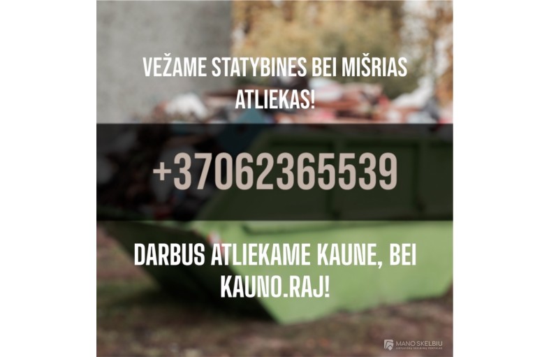 Statybiniu atlieku utlizavimas