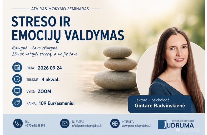 Streso ir emocijų valdymas