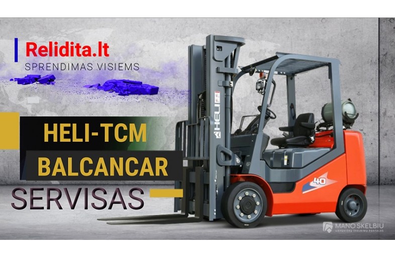 TCM, BALCANKAR, HELI krautuvų servisas