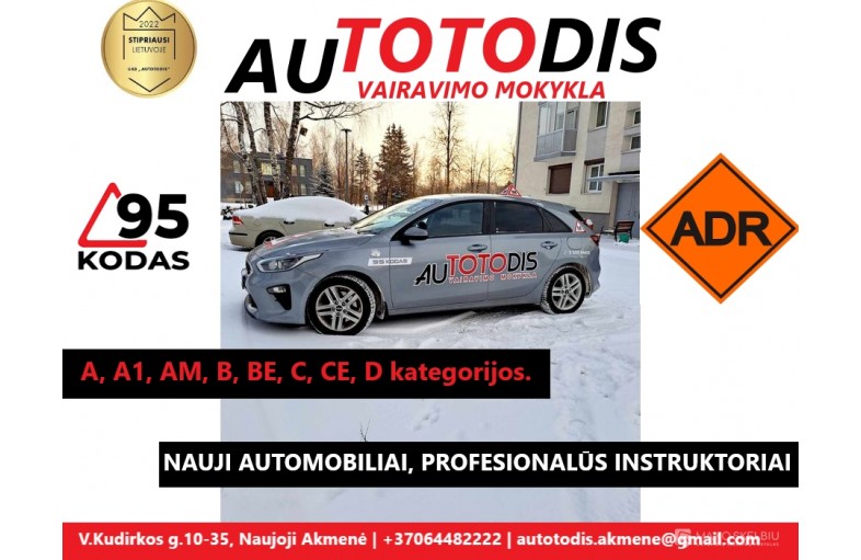 UAB AUTOTODIS vairavimo mokykla