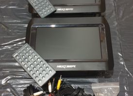 2 Auto sedyniu ekranai dvd usb su visais laid
