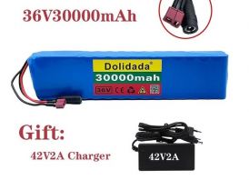 36 V, 30000mAh ličio elementas su 42V 2A įkro