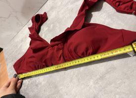 Bordo spalvos maudymukas XL