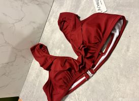 Bordo spalvos maudymukas XL