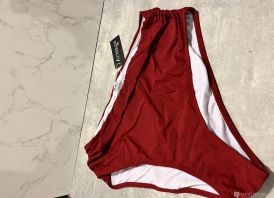Bordo spalvos maudymukas XL