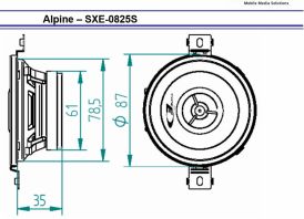 Alpine SXE-0825S 