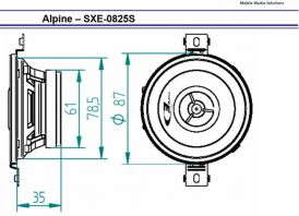Alpine SXE-0825S
