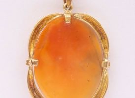 Auksinis pakabukas Praba 585°.3x 2,5 cm.