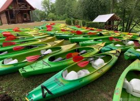 Baidarių nuoma Baltąja Ančia, nakvynė, pirtis