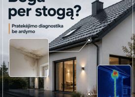 Bėga per stogą? Pratekėjimo diagnostika be ardymo