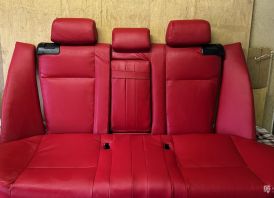 BMW e39 raudonas salonas 