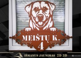Dviejų dalių adreso lentelė „Labradoras“