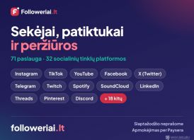 Followeriai.lt - Socialinių tinklų paslaugos
